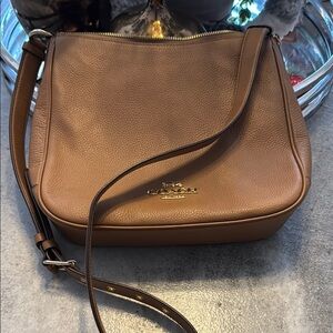Coach Brown Leather Shoulder Bag- used once!